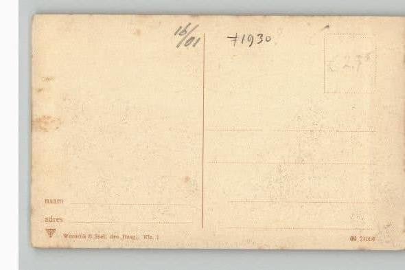 Muiden 2 kaarten Muiderslot 1930, Verzamelen, Ophalen of Verzenden, 1920 tot 1940, Ongelopen, Noord-Holland