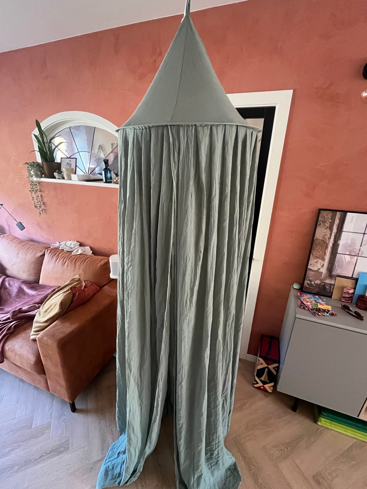 Klamboe met standaard - baby of kinderkamer, Kinderen en Baby's, Kinderkamer | Inrichting en Decoratie, Ophalen, Inclusief standaard