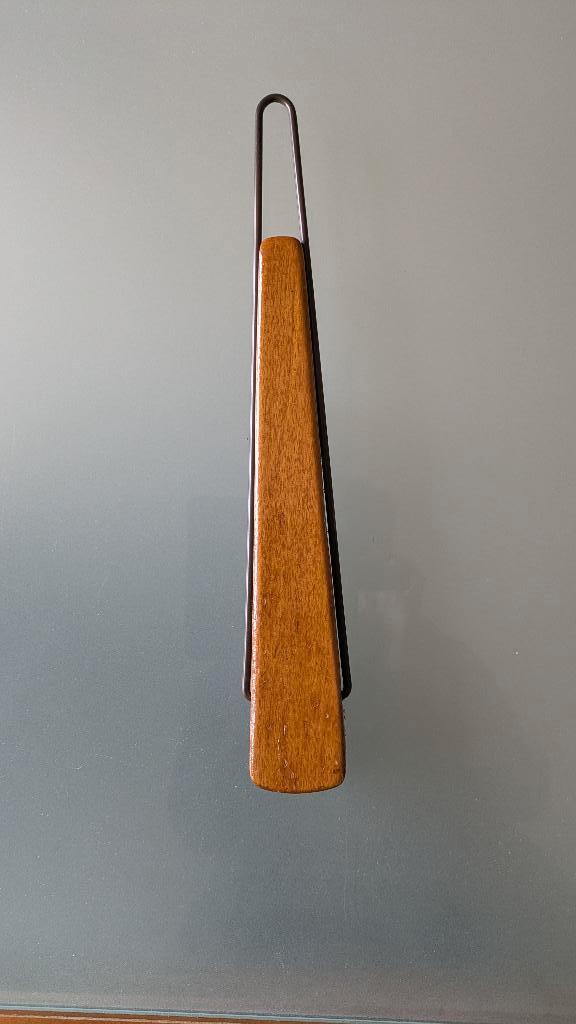 retro kleerborstel jaren 60 teak - 33,5 cm, Ophalen of Verzenden, Huis en Inrichting