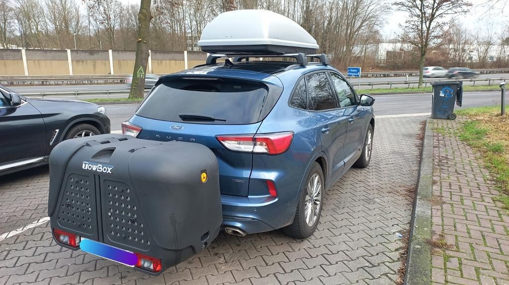 TowBox V2 trekhaak koffer TE HUUR, Auto diversen, Dakkoffers, Ophalen, Zo goed als nieuw