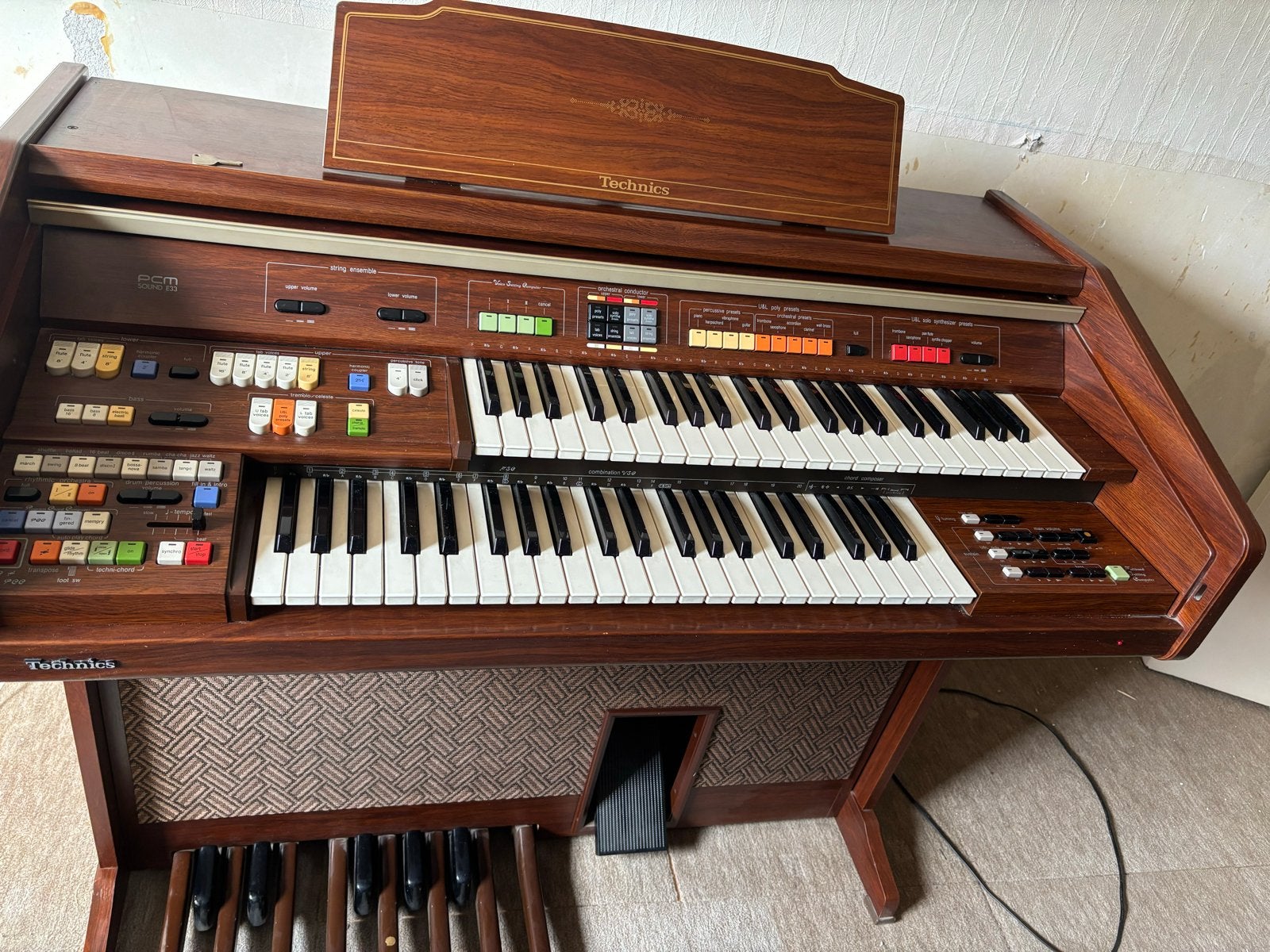 Technics SX-E33 Elektronisch Orgel - Vintage Geluid, Ophalen, Gebruikt, 2 klavieren, Orgel