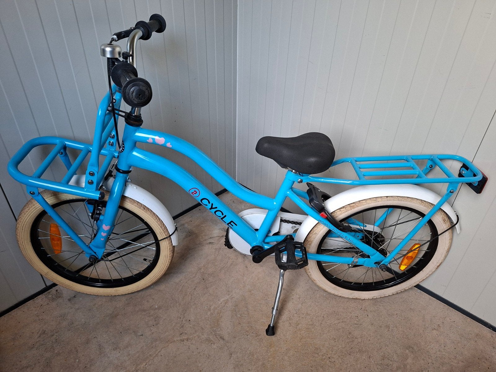 meisjes fiets 18 inch, Ophalen, Gebruikt, 16 tot 20 inch
