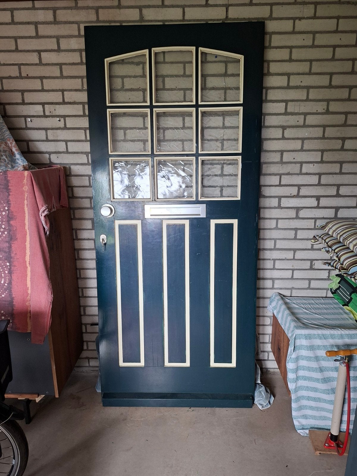buitendeur hout, Ophalen, Gebruikt, 80 tot 100 cm, Buitendeur