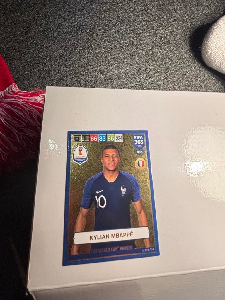 Kylian Mbappé FIFA 365 Adrenalyn XL Kaart, Ophalen of Verzenden, Zo goed als nieuw, Buitenlandse clubs, Spelerskaart