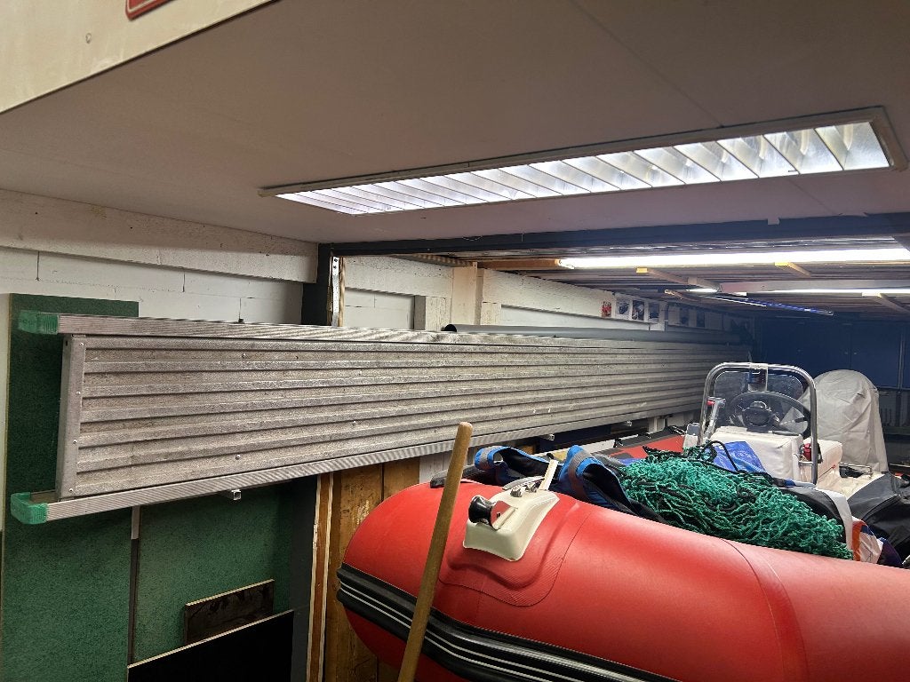 Layher Aluminium werkbrug / loopbrug 6 mtr., Ophalen, Gebruikt, Overige typen, Minder dan 2 meter
