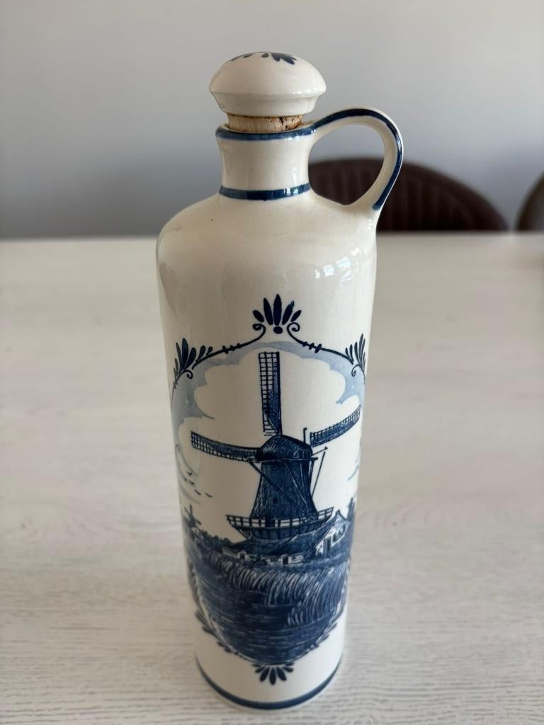 Te koop : Delfts Bleu Bols jenever kruik 27 DM-76/7G, Antiek en Kunst, Ophalen