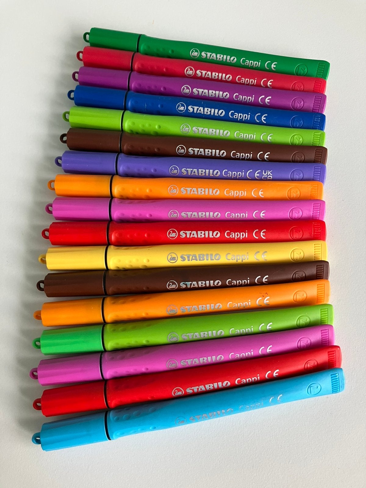 Set van 17 STABILO Cappi viltstiften Diverse kleuren, Ophalen of Verzenden, Gebruikt, Overige typen