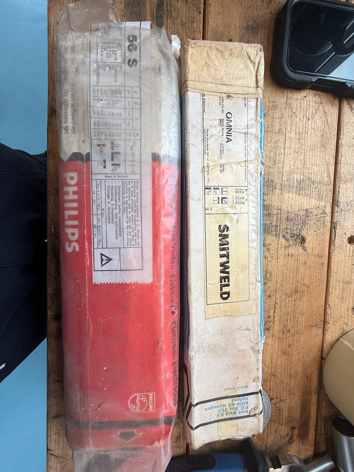 Philips en Smitweld las elektroden, Ophalen of Verzenden, Gebruikt, Elektroden