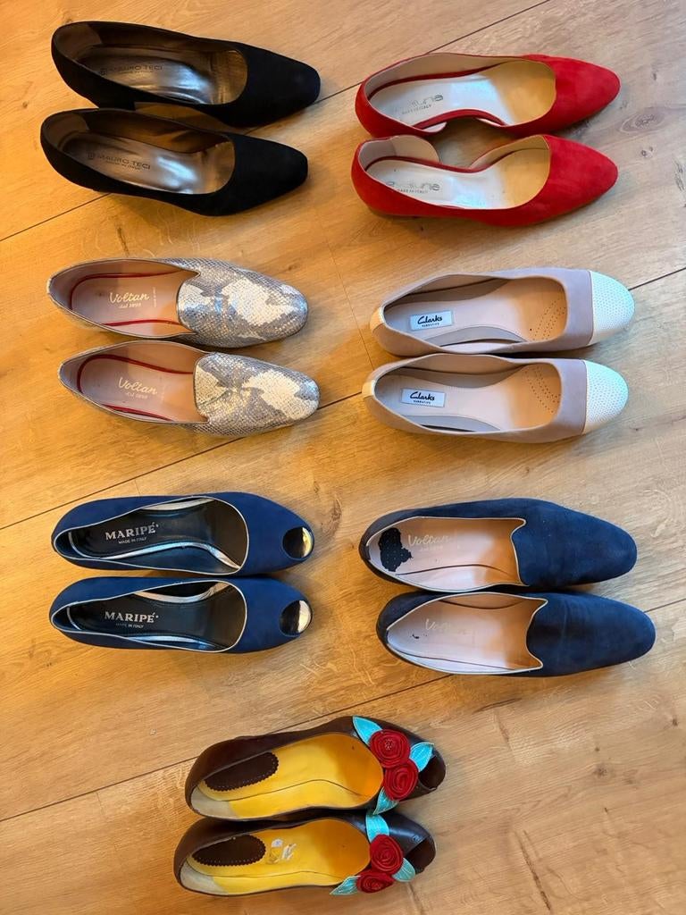 Diverse Dames Schoenen - Verschillende Stijlen en Merken, Gedragen, Overige kleuren, Diverse merken, Ballerina's