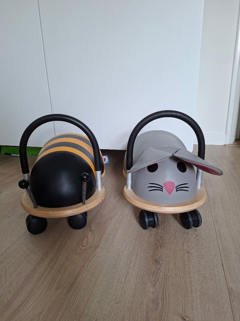Wheely Bug loopwagen: Bij en Muis (per stuk of samen), Ophalen, Zo goed als nieuw