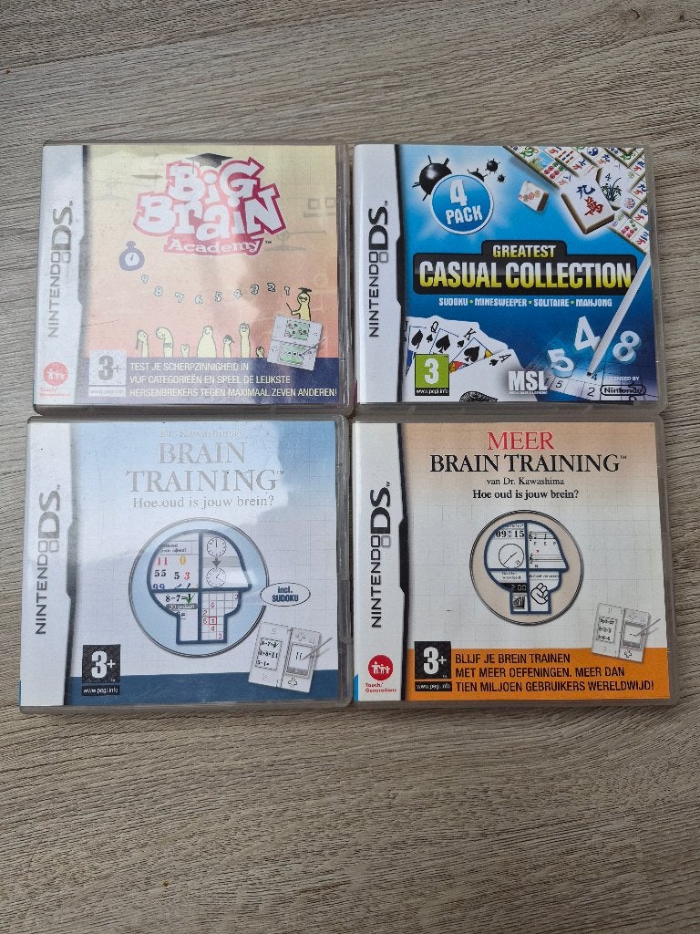 Mooie set van 4 Nintendo DS spellen, Spelcomputers en Games, Puzzel en Educatief, Gebruikt, 1 speler, Ophalen of Verzenden
