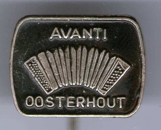 Accordeon ver. AVANTI Oosterhout zilverkl speldje ( N_073), Verzenden, Zo goed als nieuw, Merk, Speldje of Pin