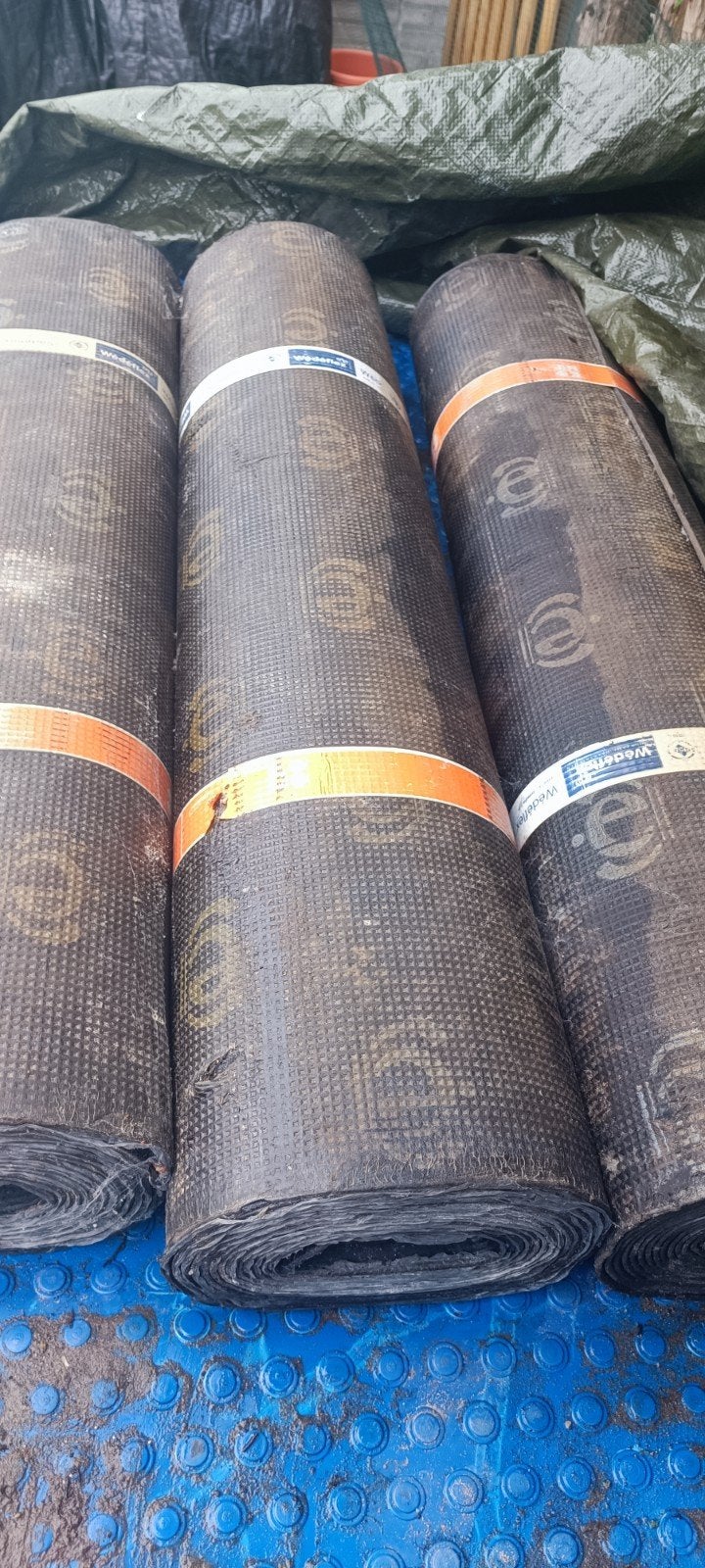 Wedeflex D4 Dakleer Rollen - Dakbedekking, Overige materialen, Zwart, Nieuw, Ophalen of Verzenden