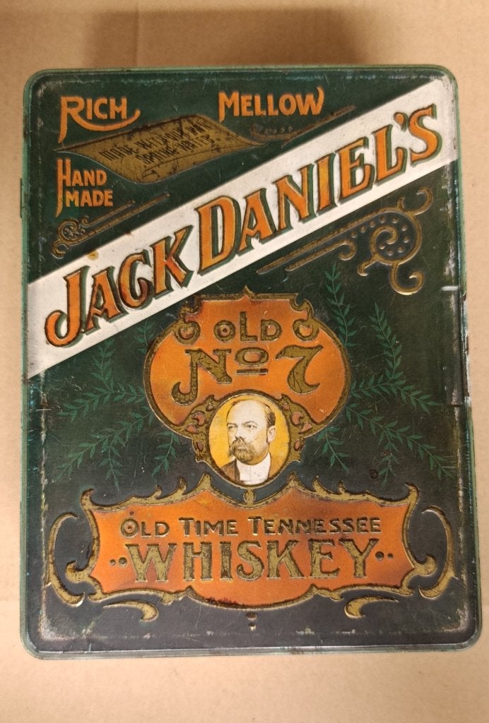 Oud blikken trommel Jack Daniels, Ophalen of Verzenden, Gebruikt, Overige