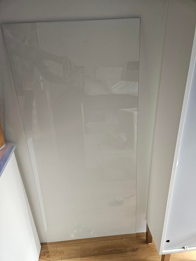 Glazen spatwand 50x120 cm met bevestigingsmateriaal, Huis en Inrichting, Keuken | Keukenelementen, Ophalen, 50 tot 100 cm, Minder dan 100 cm