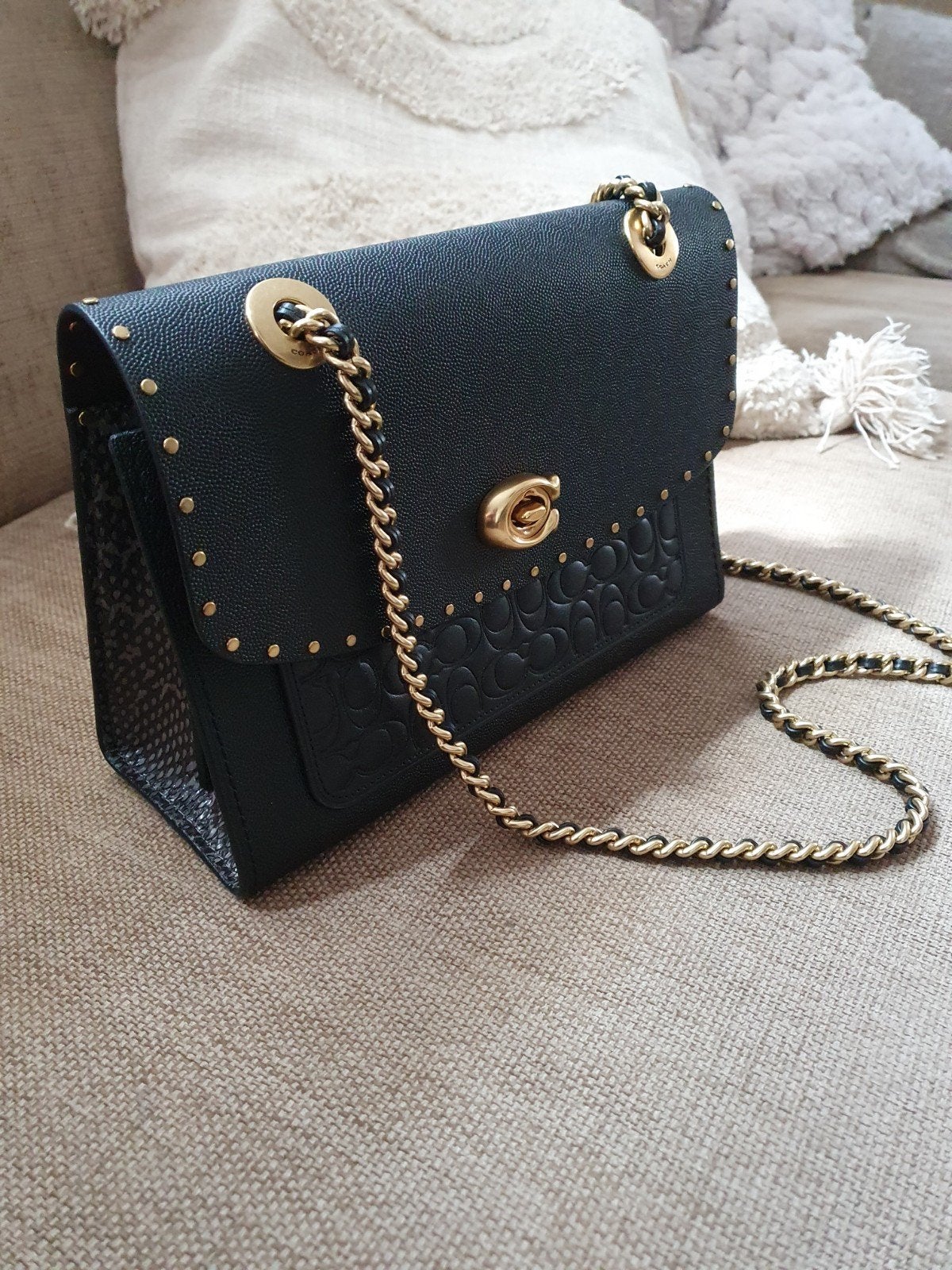 Te koop: Coach parker schoudertas, Ophalen of Verzenden, Blauw, Schoudertasje