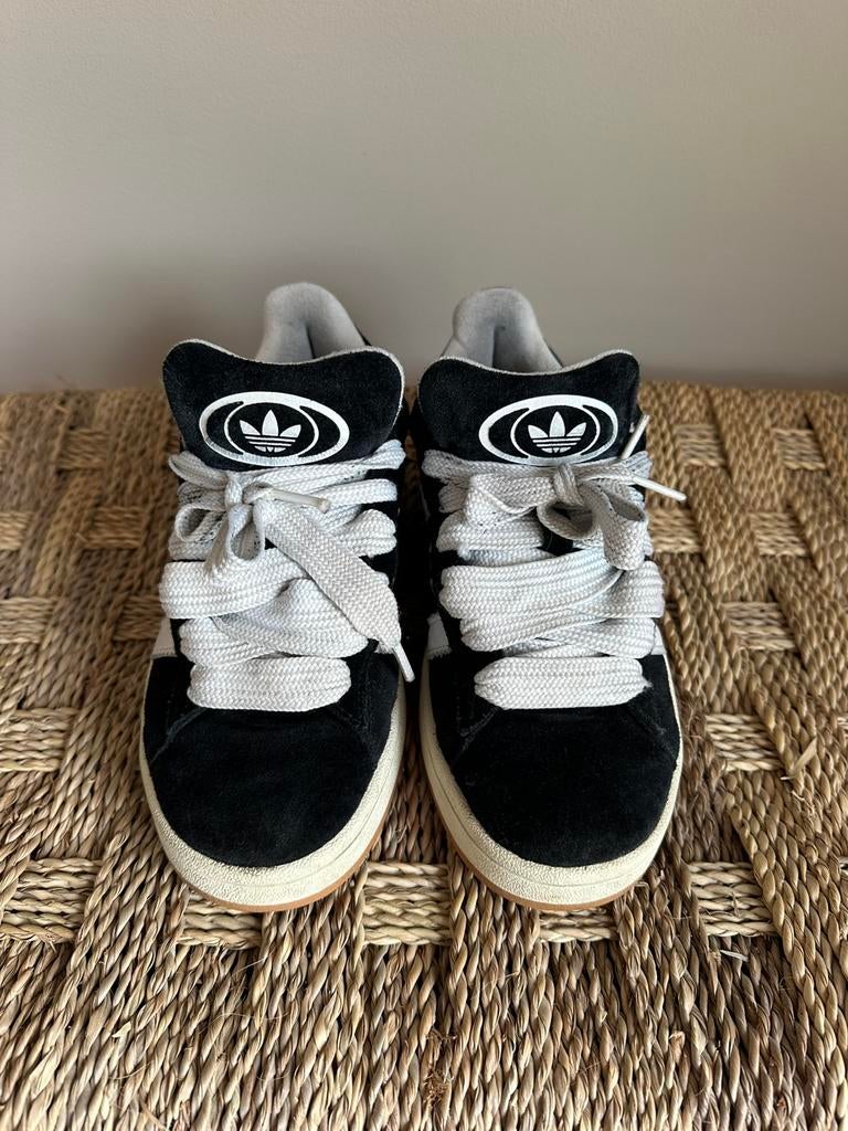Adidas Campus black zwart sneakers maat 38 2/3, Zwart, Ophalen of Verzenden, Sneakers of Gympen, Zo goed als nieuw