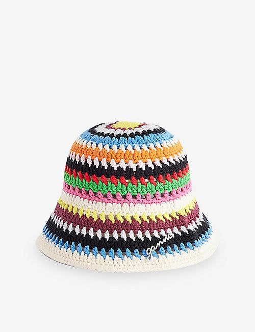 Ganni  buckethoed nieuw crochet bucket hat hoed anna nina, Kleding | Dames, Hoeden en Petten, Ophalen of Verzenden, Zo goed als nieuw