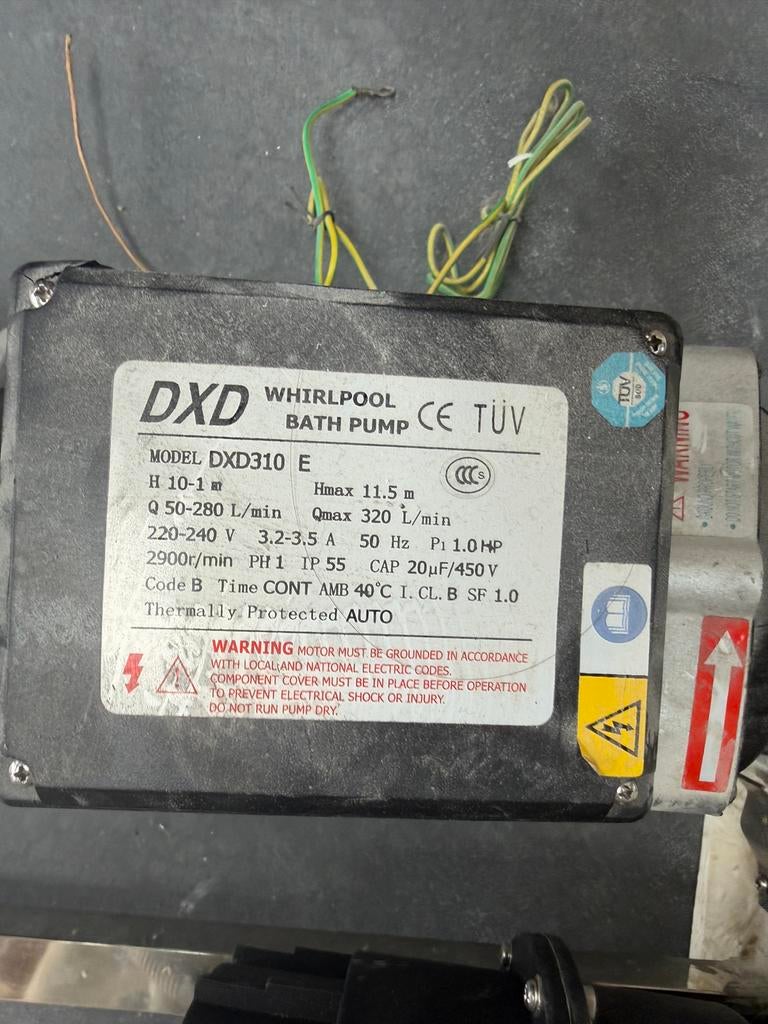 DXD310E Whirlpool Badpomp - 1.0 HP, 220-240V, IP55, Ophalen of Verzenden, Gebruikt