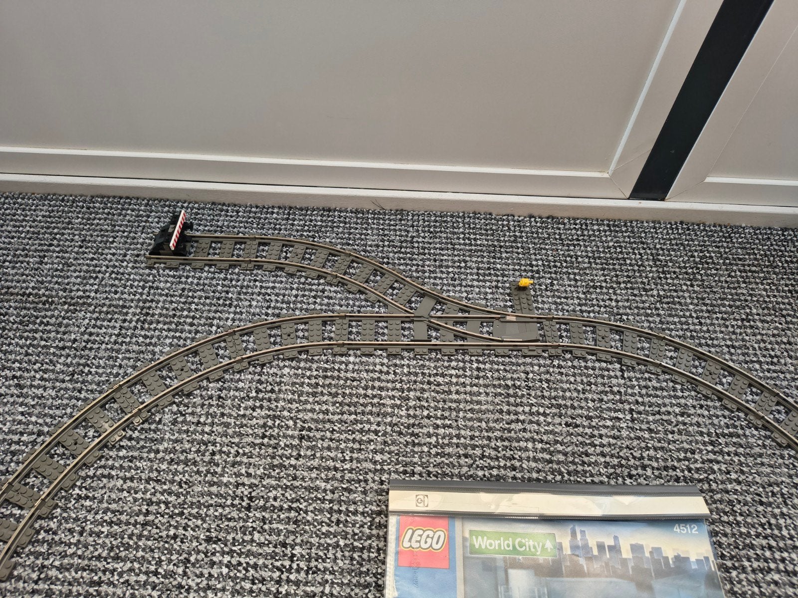 lego trein set 4512 world city 9v compleet met boekje igst, Ophalen of Verzenden, Gebruikt