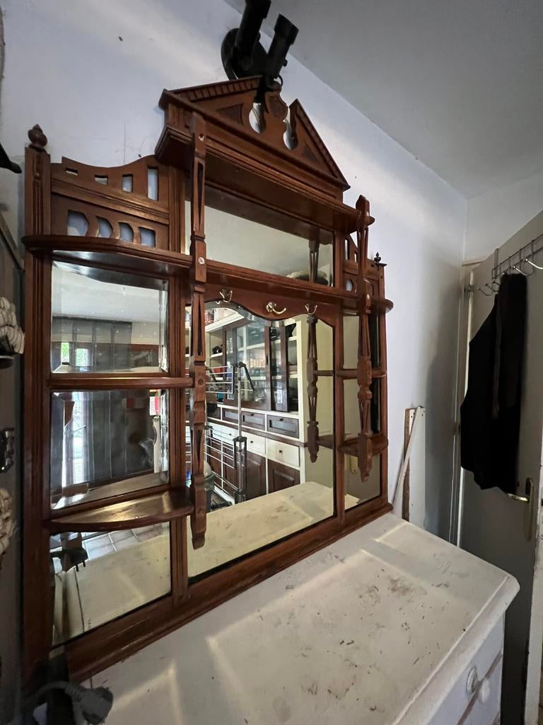 Antieke spiegel dressoir gang, Antiek en Kunst, Ophalen