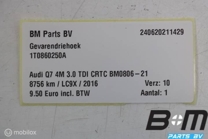 Gevarendriehoek Audi Q7 4M 1T0860250A, Gebruikt