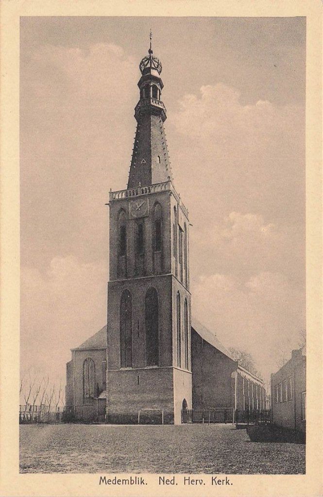 703-004-013 Medemblik Ned Herv Kerk, Verzamelen, Verzenden, Voor 1920, Noord-Holland