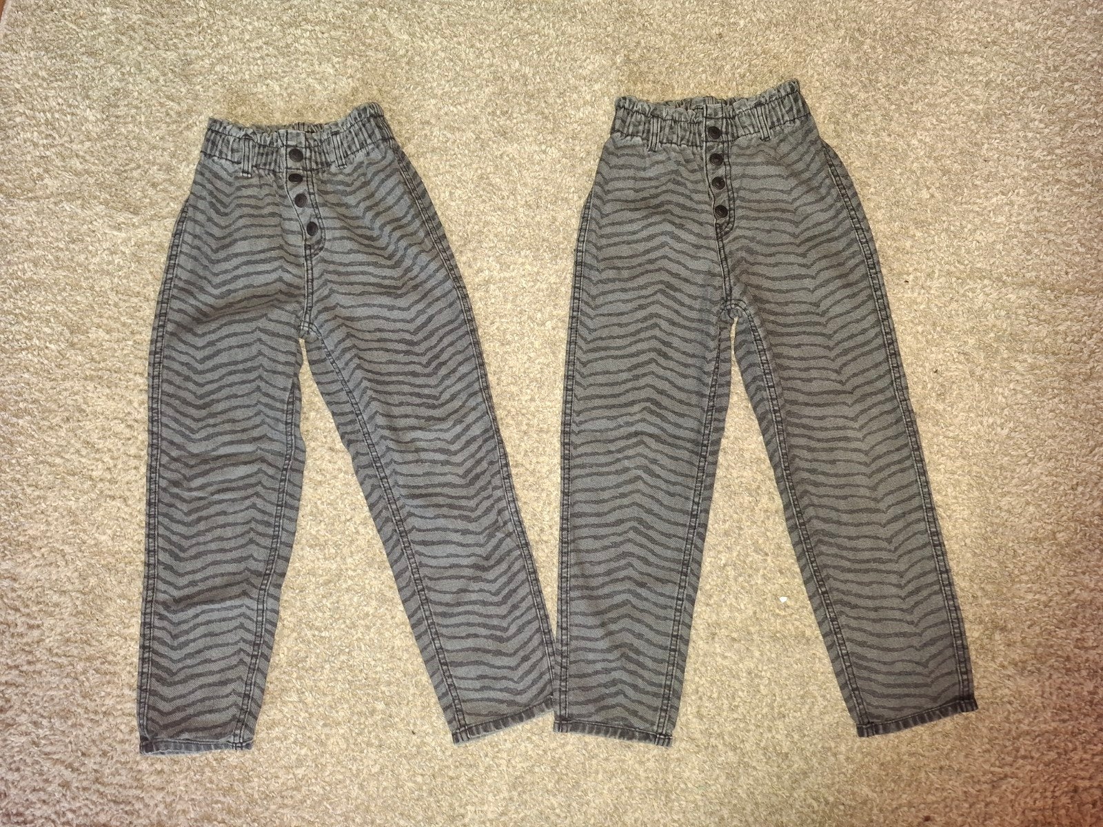 2x super leuke stoere paperbag jeans/spijkerbroek. 122/128, Ophalen of Verzenden, Zo goed als nieuw, Kleding