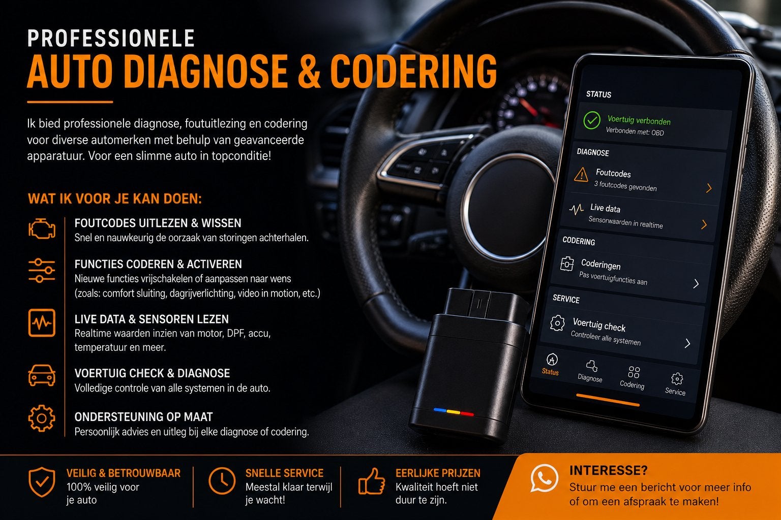 Diagnose & coderen op locatie, Ophalen