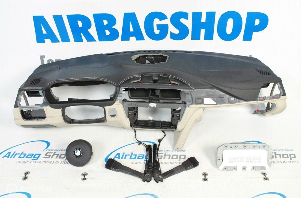 Airbag set - Dashboard M zwart beige BMW 3 serie F30 F31 F34, Auto-onderdelen, Gebruikt, Ophalen of Verzenden