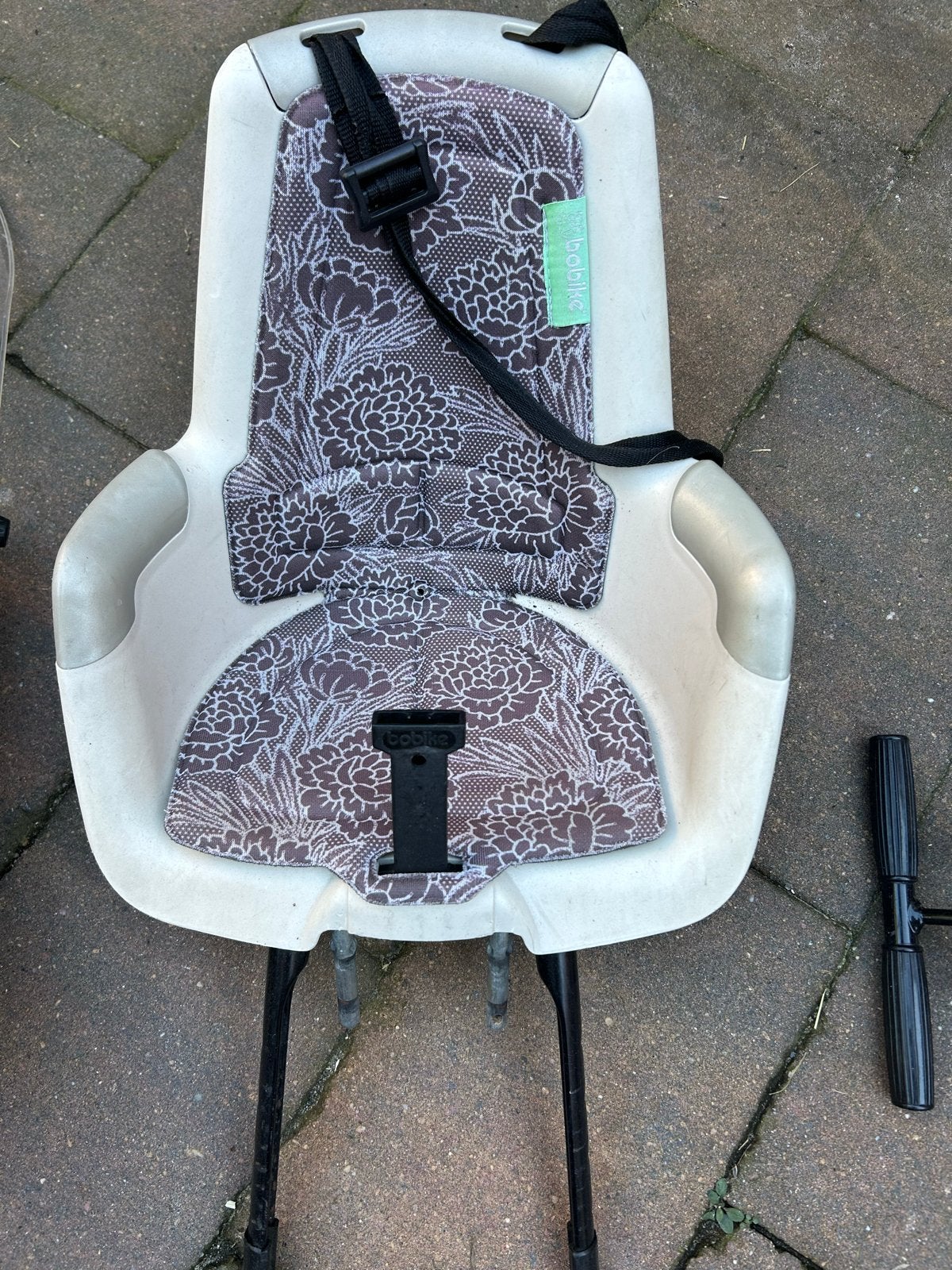 Bobike voorzitje met windscherm en voetsteun, Ophalen, Gebruikt, Voorzitje, Voetsteuntjes