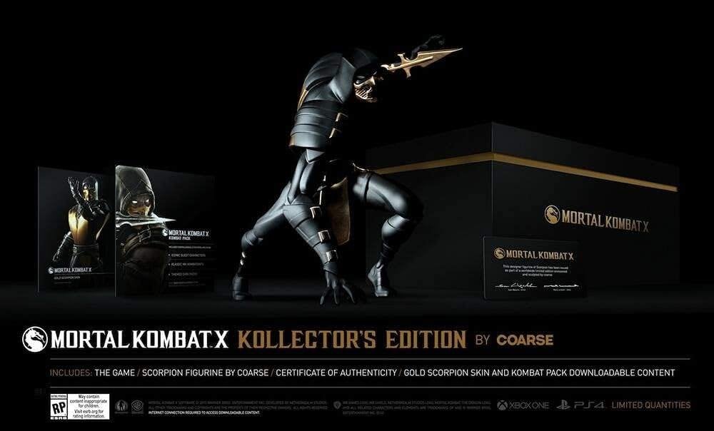 Mortal Kombat X - Kollector's edition by COARSE - XBOX ONE, Spelcomputers en Games, Ophalen, Vanaf 18 jaar, Vechten, 2 spelers