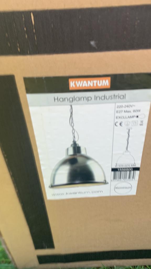 Industriële lamp, Huis en Inrichting, Lampen | Hanglampen, Ophalen, Nieuw, Industriel, Minder dan 50 cm