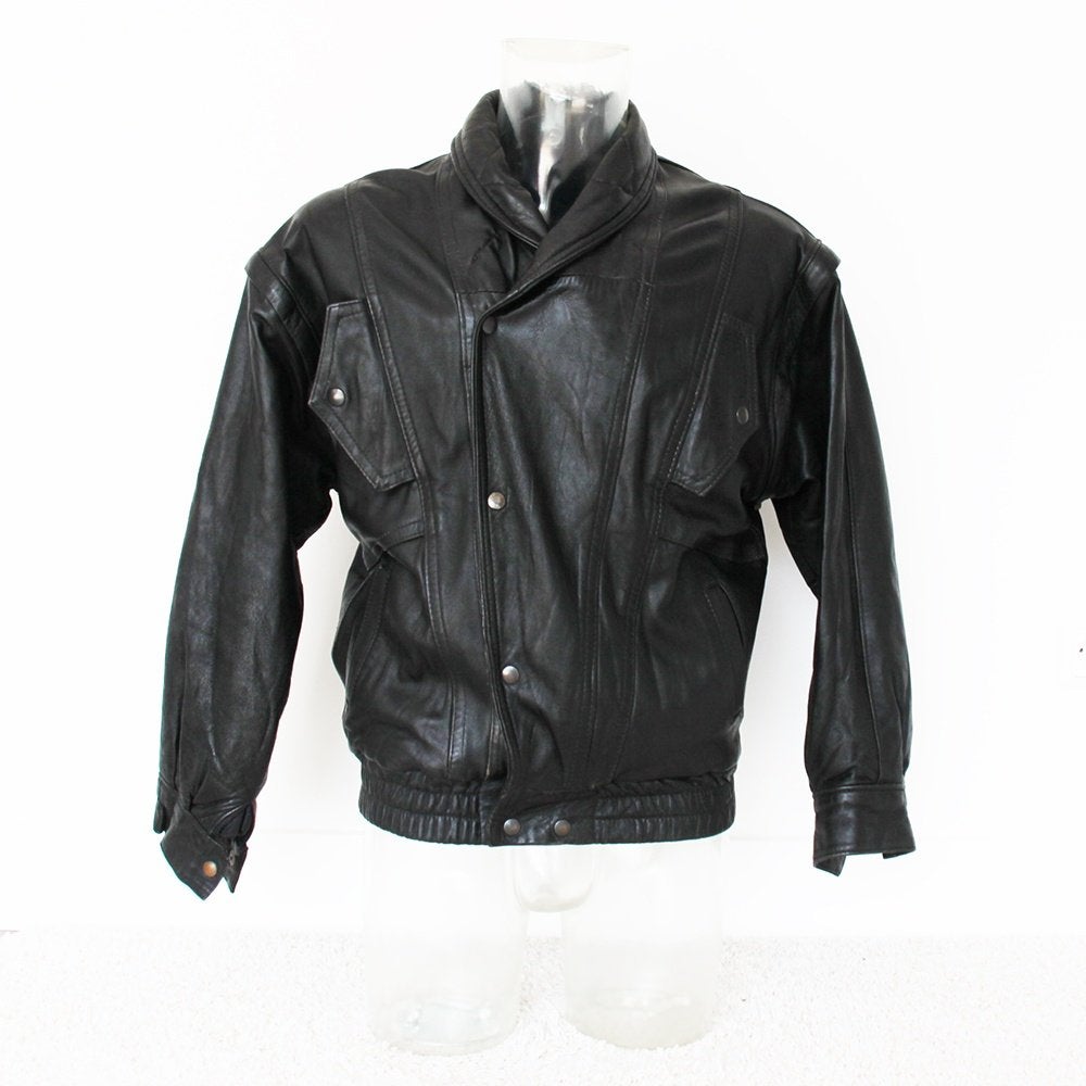 Mooie Soepele Leren Jas182* (L) € 65,-, Maat 52/54 (L), Onbekend, Zwart, Ophalen of Verzenden
