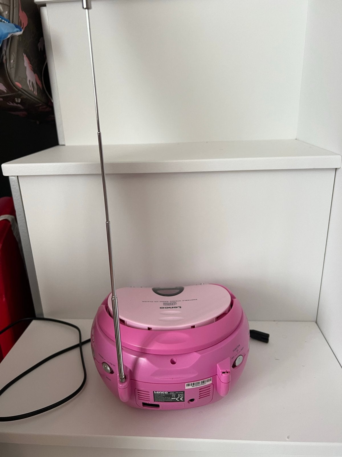 Lenco SCD-24 Roze Radio CD Speler (CD defect), Ophalen of Verzenden, Niet werkend, Radio, Met cd-speler