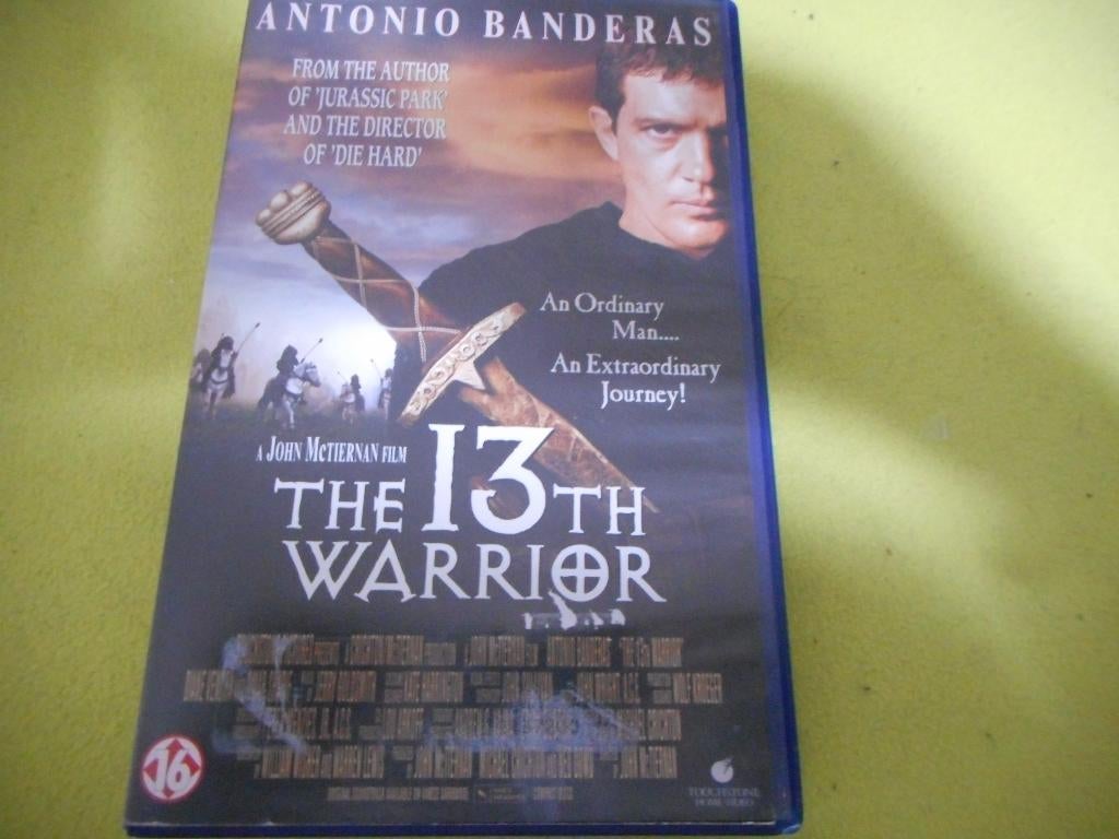 THE 13th WARRIOR! Aktie met A.Banderas Op Ex-Rental VIDEO!, Vanaf 16 jaar, Ophalen of Verzenden, Gebruikt, Actie en Avontuur