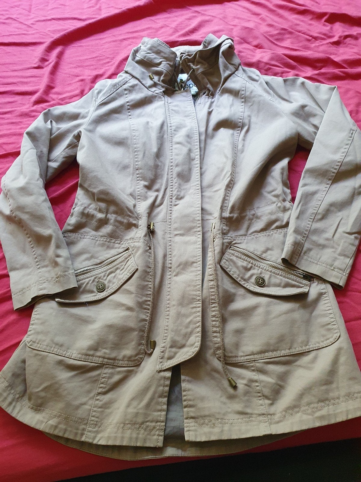 Stijlvolle beige parka jas, Bonprix, Beige, Maat 42/44 (L), Ophalen of Verzenden
