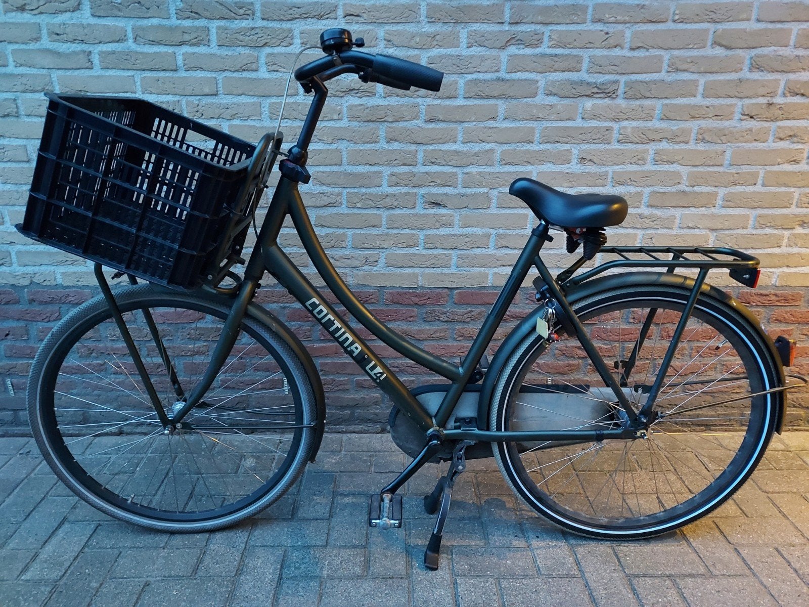 Cortina U4 Transportfiets 28 inch - Elegance Green Matt, Terugtraprem, Gebruikt, Versnellingen, 56 cm of meer