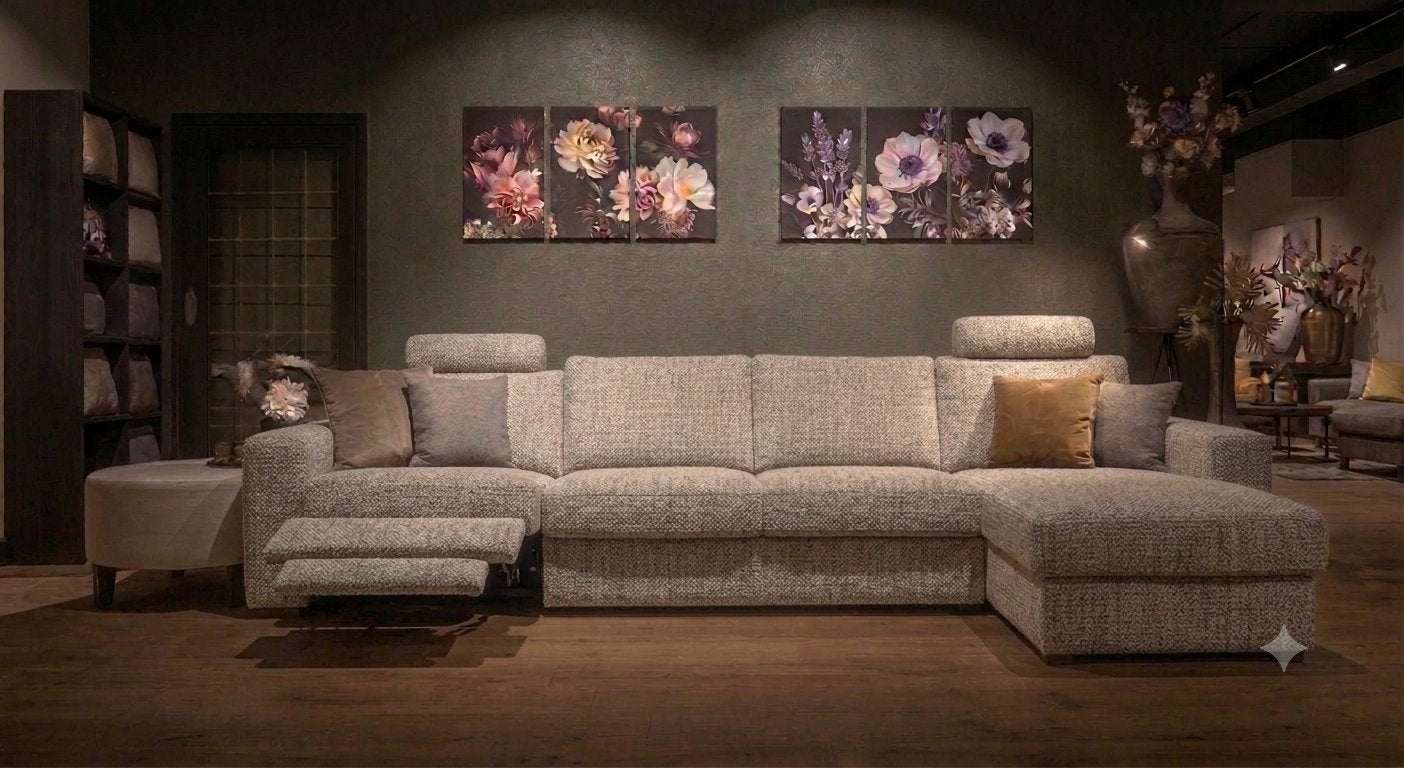 UrbanSofa Auxerre Loungebank - Nieuw met relaxfunctie, Ophalen, Nieuw, Stof