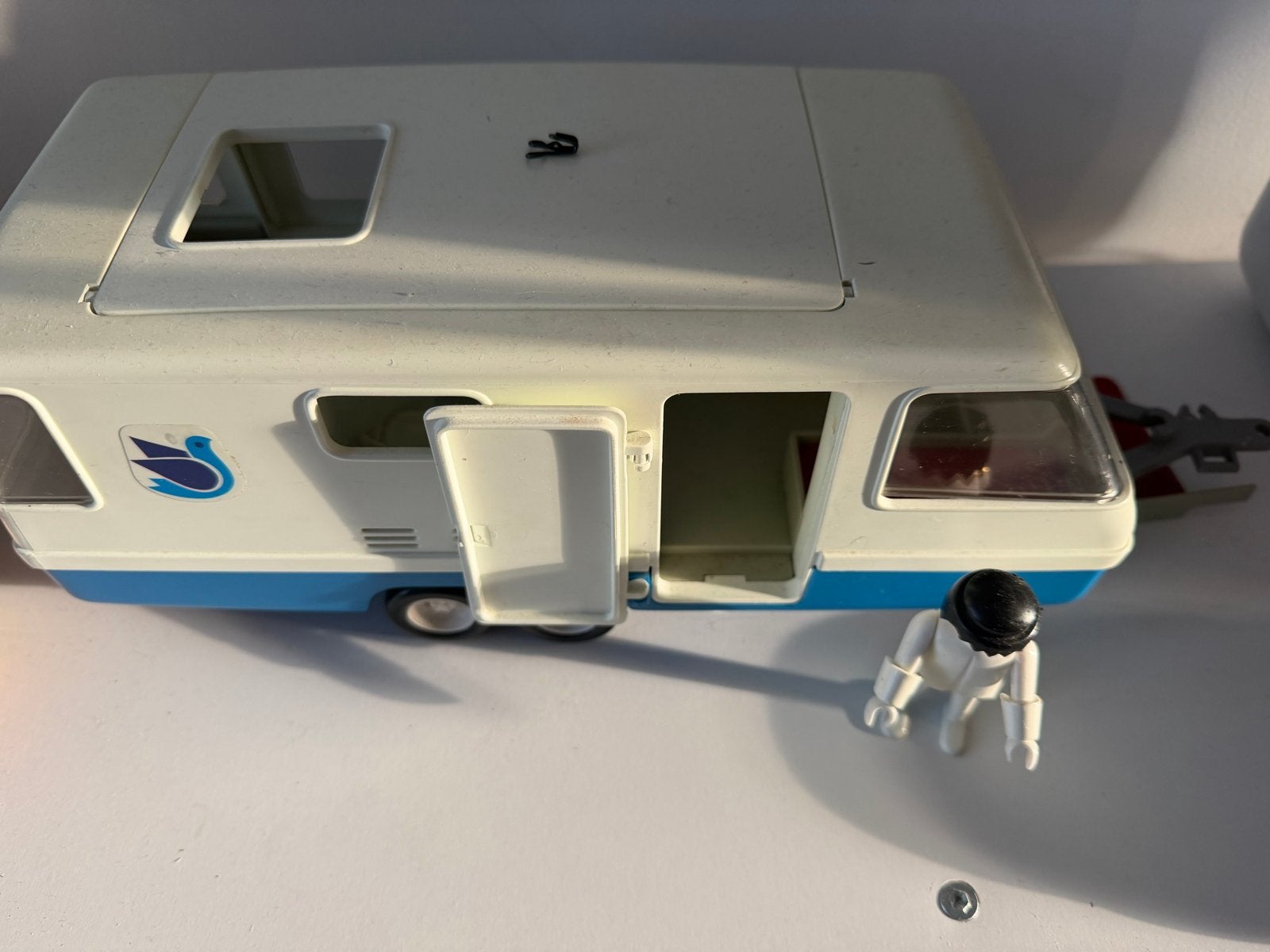 Vintage Playmobil Camper met Figuur, Ophalen of Verzenden, Gebruikt, Jongen of Meisje