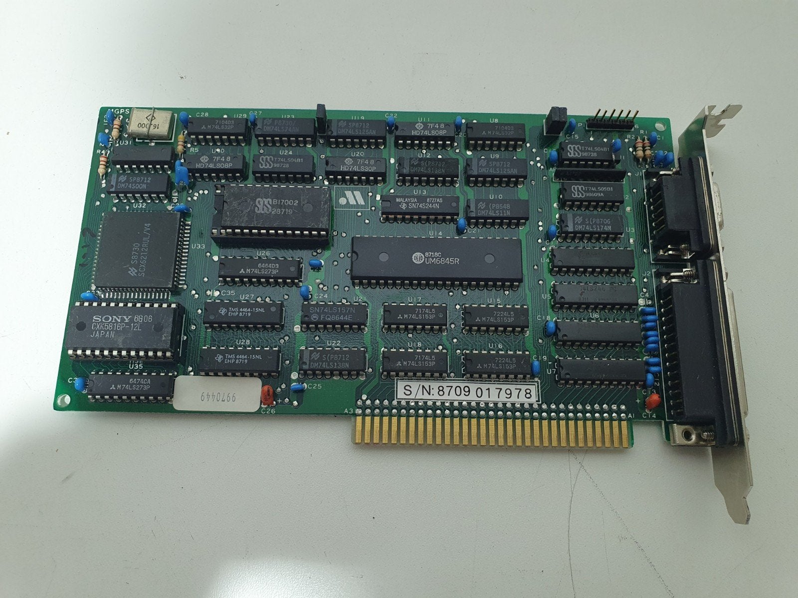 Retro PC ISA Videokaart (UMC UM6845R / Hercules MDA), Computers en Software, Ophalen of Verzenden, ., ., .