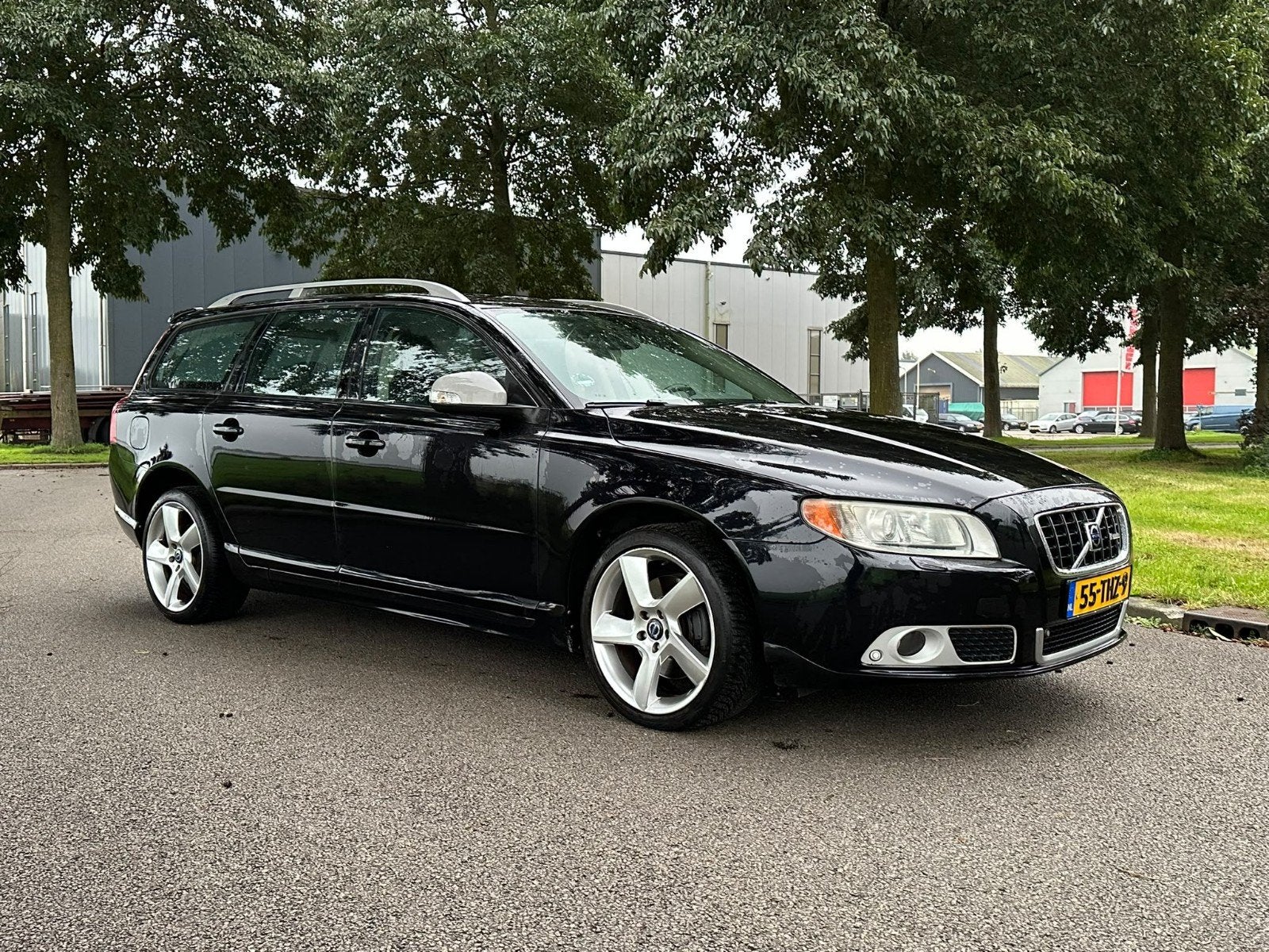 Volvo V70 2.4 D 120KW R-Design Xenon AUT 2008 Zwart, Auto's, 1800 kg, Diesel, Particulier, Xenon verlichting