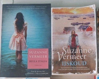 Suzanne Vermeer boeken; Bella Italia en ijskoud, Ophalen of Verzenden, Zo goed als nieuw, Suzanne Vermeer