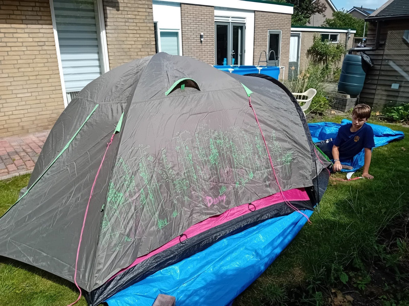 Tent Perry 3 persoons, Caravans en Kamperen, Ophalen of Verzenden, Zo goed als nieuw, Tot en met 3