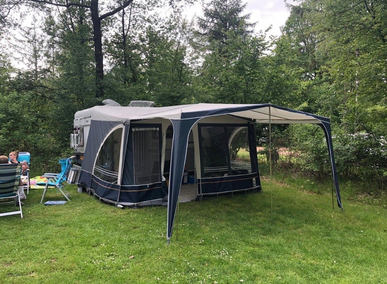 Voortent met extra luifel voor Kip Starline 41, Ophalen, Gebruikt, Polyester, Overige merken