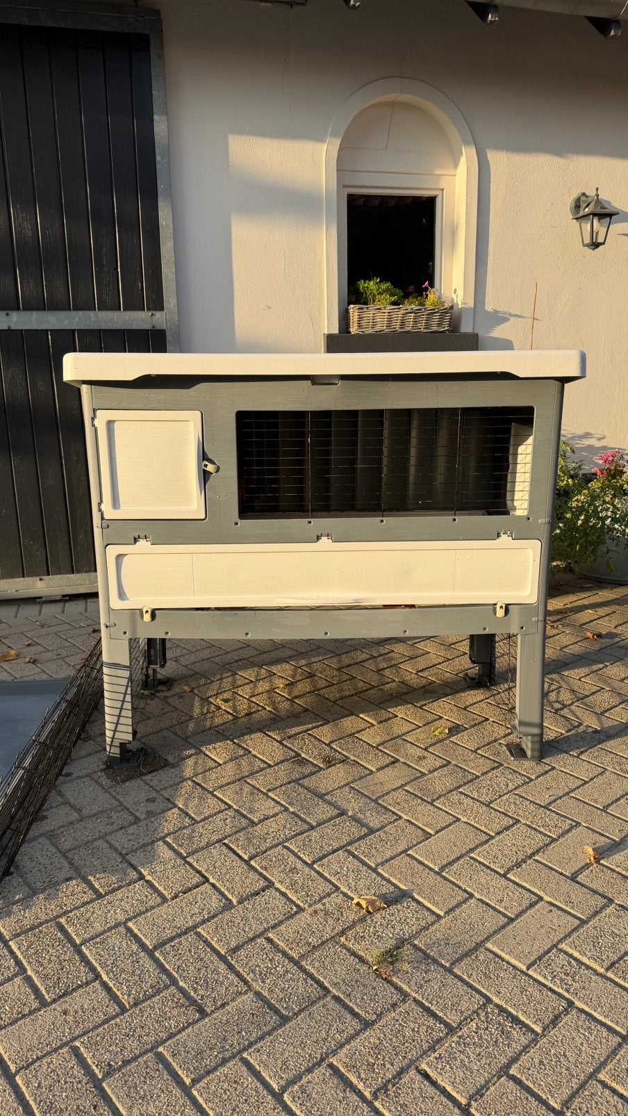 Konijnenhok te koop, Dieren en Toebehoren, Knaagdieren en Konijnen | Hokken en Kooien, Ophalen, Gebruikt, 90 cm of meer, Hok