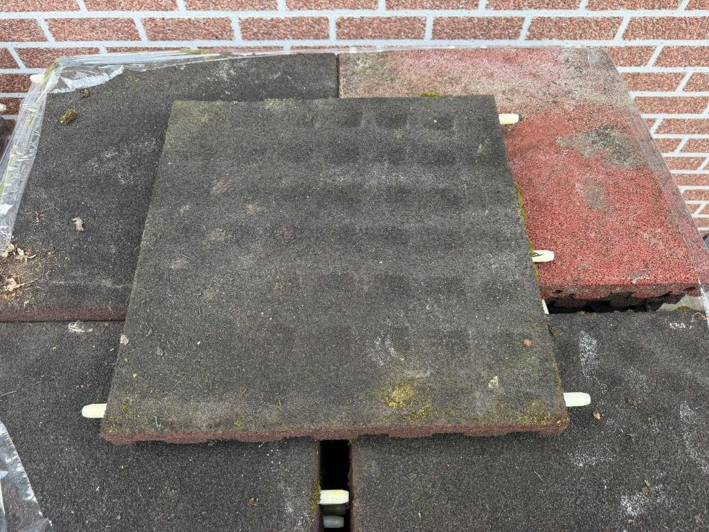 Rubber tegels 4,5cm 50x50  paardenstal, speeltoestellen, Niet ingevuld, Gebruikt, Overige typen, Ophalen of Verzenden