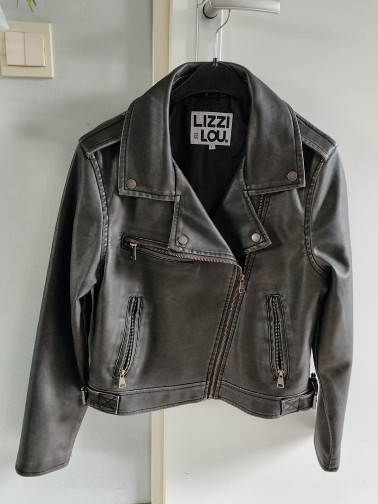 Leren biker jasje L, Ophalen of Verzenden, Nieuw, Zwart