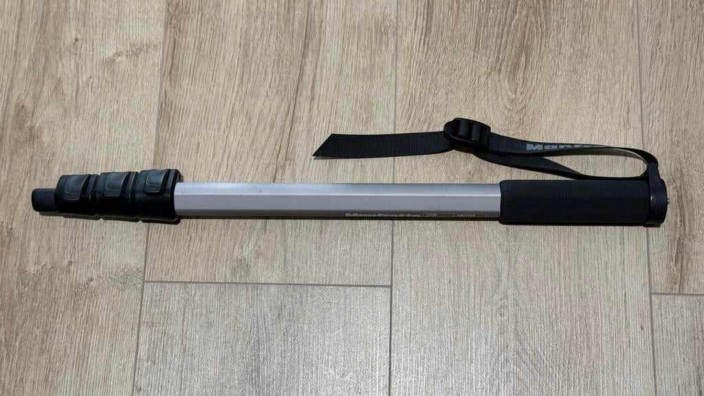 Manfrotto MM394 Eenpootstatief Monopod, Ophalen, Gebruikt, 150 tot 175 cm, Eenpoot