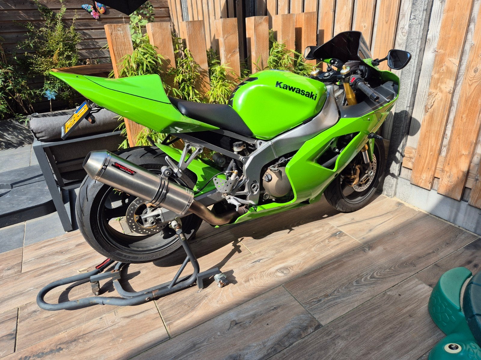 Kawasaki Ninja ZX-6RR (599cc) Sportmotor - Groen, Motoren, Sportuitlaat, 4 cilinders, Gebruikt, Super Sport